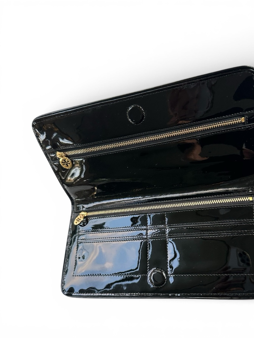 Tory Burch • Patent Leather Long Wallet Clutch nwot - Picture 3 of 5